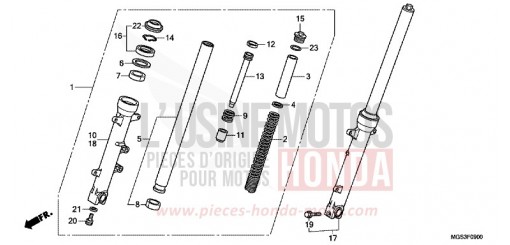 FOURCHETTE AVANT NC700XAD de 2013